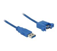 Delock 85112 Cavo USB USB 3.2 Gen1 Spina USB-A, Presa USB-A 1.00 m Blu