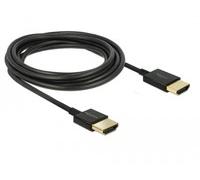 DeLock Cavo HDMI 85117 0,25 m HDMI tipo A (Standard) 3840 x 2160 Nero