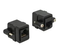 Delock 85124 RJ-45 RJ-45 Nero Cat.6 UTP 32 x 26 x 22.5 mm