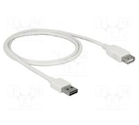 Delock Cavo di prolunga EASY-USB 2.0 Tipo-A maschio USB 2.0 Tipo-A femmina bianco 1 m