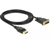 DeLOCK 85313 cavo video e adattatore 2 m DisplayPort DVI-D Nero - Nouvo