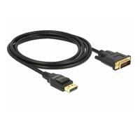 Delock 85313 DisplayPort / DVI Cavo Spina DisplayPort, Spina DVI-D 24+1pol. 2 m