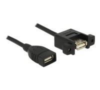 DeLOCK 85460 cavo USB 1 m USB A Femmina Nero