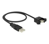 DeLOCK 85461 cavo USB 0,5 m USB A Maschio Femmina Nero