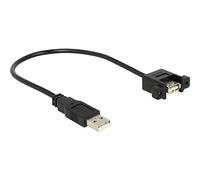 DeLOCK 85462 0.25m USB A USB A Maschio Femmina Nero cavo USB