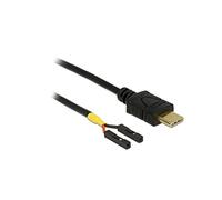 DeLOCK 85473 cavo di interfaccia e adattatore USB Type-C 2 x pin header Nero