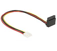 DELOCK 85510 - Power cable SATA 15-pin latch type with angled top > floppy 4-pi