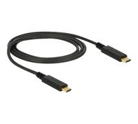 Delock 85531 1 m USB C USB C USB 3.2 Gen 2 (3.1 Gen 2) 10 Gbit/s Nero Gbps)