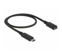 Delock 85532 Cavo USB-C Spina USB-C®, Presa USB-C® 0.50 m Nero