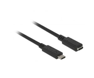Delock 85533 Cavo USB USB 3.2 Gen1 Spina USB-C®, Presa USB-C® 1.00 m Nero