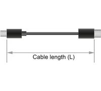 DeLOCK 85534 cavo USB 15 m USB 3.2 Gen 1 3.1 Gen 1 USB C Nero (Delock - USB Type-C forlngerkabel - U)