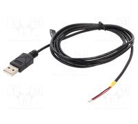 DELOCK 85664 - Cavo USB 2.0 Tipo-A maschio > 2 x fili aperti da 1,5 m Raspberry