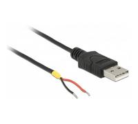 Delock 85664 Cavo USB USB 2.0 Spina USB-A, Estremità cavo aperte 1.50 m Nero