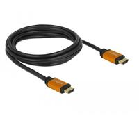DeLOCK 85729 cavo HDMI 2 m HDMI tipo A Standard Nero Oro (Delock HDMI-kabel - 2 m) NEW