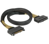 DeLOCK 85738 Cable Serial Attached SCSI (SAS) 0,5 M 4 GBIT/S Negro