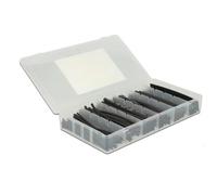 Delock Kit 100 Tubi Guaina Termorestringente Nero per Isolamento Cavi