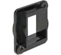 DeLOCK 86275 kit di fissaggio Nero Plastica (Delock Keystone Mounting 1 Port for D-) NEW