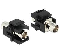Delock 86351 Keystone Modulo Keystone (Nero, Argento, BNC, 32,5 mm, 18 mm, 22,3 mm)