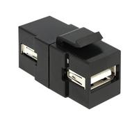 Delock 86367 Nero USB 2.0 A USB 2.0 A 34,4 mm 16,8 mm 22,3 mm Modulo Keystone