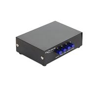 DELOCK 87637 - Switch, audio/video a 4 porte, manuale, bidiretto.