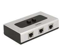 87673 hub di interfaccia 1000 Mbit/s Nero, Grigio, Interruttore grigio/Nero, RJ-45, 1000 Mbit/s, Nero, Grigio, Plastica, 68 mm, 112 mm
