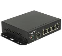 DELOCK 87704 - Switch, 4 porte, Gigabit Ethernet, porte SFP
