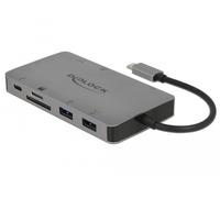 DeLOCK 87735 Docking Station cablata USB 3.2 Gen 1 (3.1 Gen 1) Tipo-C Grigio - Nouvo