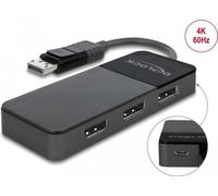 DELOCK 87737 - DisplayPort Adapter, DP Stecker auf 3x DP Buchse