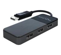 DELOCK 87737 - DisplayPort Adapter, DP Stecker auf 3x DP Buchse