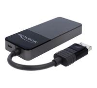 Delock 87737 DisplayPort 3x DisplayPort 7680 x 4320 Pixel Nero 30 Hz 0,125 m