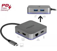 Delock 87742 Ogni marca USB Grigio Docking station USB Type-C™ per dispositivi
