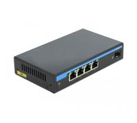 DELOCK 87765 - Switch, 5 porte, Gigabit Ethernet, PoE, SFP