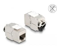 DeLOCK 88020 Cavo di Collegamento RJ45 Argento, Bianco