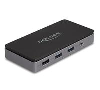 DeLOCK 88271 replicatore di Porte e Docking Station per Laptop Cablato USB 3.2 Gen 1 (3.1 Gen 1) Type-C Nero, Grigio