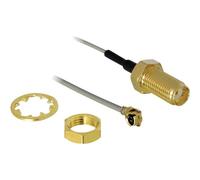 Delock 88419 Antenna WLAN Prolunga [1x Spina IPEX - 1x Presa SMA] 20.00 cm Grig