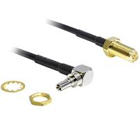 DeLOCK 88465 cavo di interfaccia e adattatore CRC-9 RP-SMA Oro, Argento, Nero