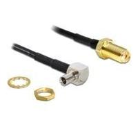 DeLOCK 88487 cavo coassiale 145 m TS-9 SMA Nero (DeLOCK 88487 coaxial cable)
