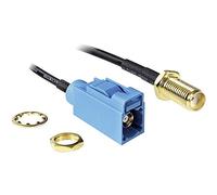 DELOCK 88583 CABLE COAXIAL 0,2 M NEGRO