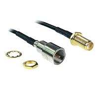 DeLOCK 88587 cavo coassiale 0,2 m Nero