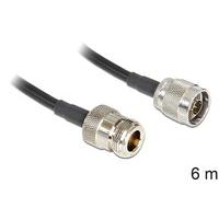 DELOCK CABLE DE ANTENA N MACHO N HEMBRA LMR195 6 M