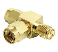 Adattatore a y antenna wlan 2x spina sma 1x presa 0 m oro delock