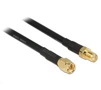 DeLOCK 88930 cavo coassiale 0,9 m SMA CFD200 Nero