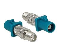 DeLOCK 88932 Adattatore cavo - Adattatore per cavo (Fakra Z, SMA, Blu, Maschio/Femmina, Nichel, Sacchetto di Plastica)