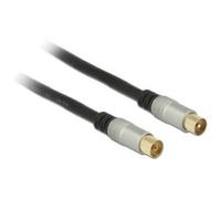 DeLOCK 88946 cavo coassiale RG-6/U 2 m IEC Nero (Delock Premium - forl?ngerkabel til an) NEW