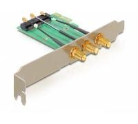 Delock 89294 PCIe RP-SMA Cablato Scheda PCI Express > Slot Mini PCIe + Porte 3