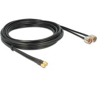 DeLOCK 89467 cavo coassiale RG-58 5 m 2 x N plug 2 x SMA plug Nero (Delock antennekabel - 5 m)