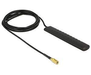 DeLock 89497 Antenna DAB+/DMB/DVB-T2 su SMB 20dB 2m RG-174, nero