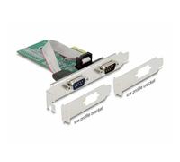 Delock 89555 2 Porte Scheda a innesto seriale PCI Express, RS232 PCIe x1