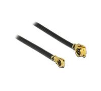 DeLOCK 89647 cavo coassiale MHF (I-PEX) MHF IV/ HSC MXHP32 0,3 m Nero, Oro