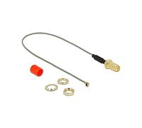 Delock Cavo antenna Jack RP-SMA per l'installazione Nucleo di ferrite a spina MHF I 1.13 20 cm lunghezza filettatura 10 mm